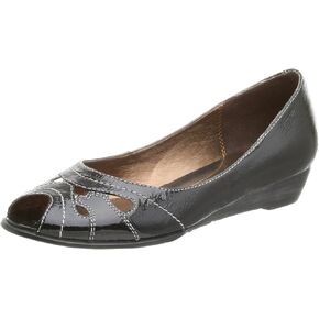 Two Lips Women's Elysa Peep Toe Flat
