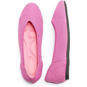 Women's Ballet Flat Knit Round Toe Slip On Walking Comfort Flexible Soft Shoes for Woman Low Wedge in Kuwait
