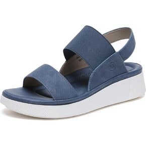 Bernal Comfortable Flat Sandals for Women Thick Sole Waterproof Arch Support Summer Slide Sandals for Beach, Home, Indoor Outdoor Use with Elastic Straps in Kuwait