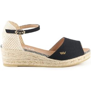 VISCATA Cavall Espadrille Canvas Low Wedges Spain Handmade 2" Heel Women's Open Toe Sandals with Breathable Organic Cotton Canvas and 100% Natural Jute Midsole for all Occasions: Casual, Work, Party in Saudi Arabia