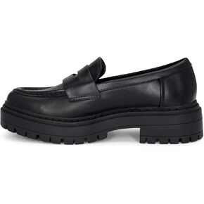 Skye - Women's Lug Sole Slip On Low Heel Platform Penny Loafers