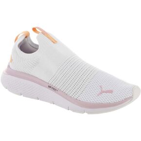 PUMA Women's Softride Pro Echo Slip-On Nm Sneaker, White/Grape Mist/Peach Fizz, 6
