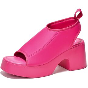 Cape Robbin Rania Womens Chunky Platform Heel Work Sandals, Comfortable Heels For Women Black Platform Sandals Chunky Sandals