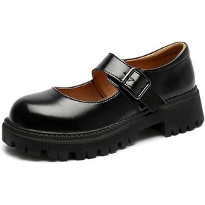 Women's Platform Mary Janes Chunky Heeled Uniform Dress Pumps Shoes
