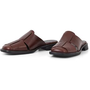 Vagabond Shoemakers Brittie Leather Woven Mule Chestnut EU 40 (US Women's 10) M