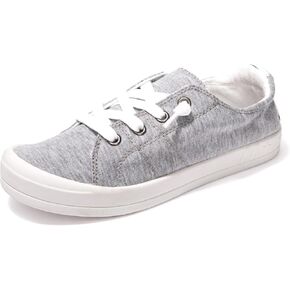 BENEKER Women's Platform Canvas Sneakers Low Top Fashion Sneakers Classic Slip-On Comfort Walking Shoes