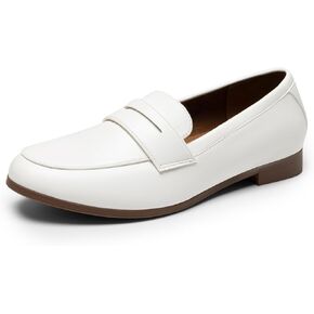 أحذية DREAM PAIRS النسائية بدون كعب Penny Loafers أنيقة ومريحة سهلة الارتداء للنساء أحذية أنيقة للعمل والمكتب