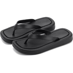 WOMEN'S FLAT SANDALS，Casual sandal，Summer chunky slides,beach thong Slippers