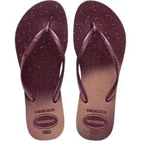 Havaianas Women Slim Gloss Flip Flops - Spring and Summer Pool Sandals for Women - Purple Soil, 6