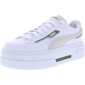 Puma Mayze Crashed Womens Shoes Size 8.5, Color: Puma White/Vapor Gray-White