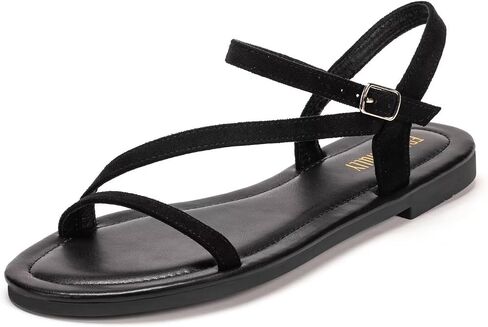 Frank Mully Women's Flat Sandals Summer Open Toe Slingback Shoes Cute Sandals for Women Daily Ankle Strap Adjustable Sandals in Saudi Arabia