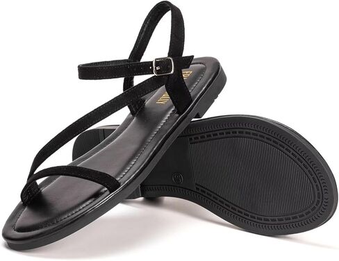 Frank Mully Women's Flat Sandals Summer Open Toe Slingback Shoes Cute Sandals for Women Daily Ankle Strap Adjustable Sandals in Saudi Arabia