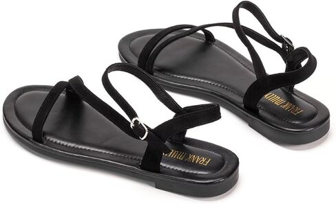 Frank Mully Women's Flat Sandals Summer Open Toe Slingback Shoes Cute Sandals for Women Daily Ankle Strap Adjustable Sandals in Saudi Arabia
