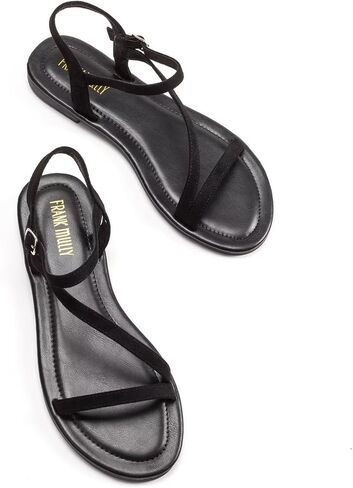 Frank Mully Women's Flat Sandals Summer Open Toe Slingback Shoes Cute Sandals for Women Daily Ankle Strap Adjustable Sandals in Saudi Arabia