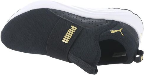 حذاء رياضي نسائي من PUMA Softride Sophia سهل الارتداء Blk/Gld 8 متوسط ​​أمريكي in Kuwait