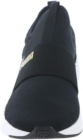 حذاء رياضي نسائي من PUMA Softride Sophia سهل الارتداء Blk/Gld 8 متوسط ​​أمريكي in Kuwait