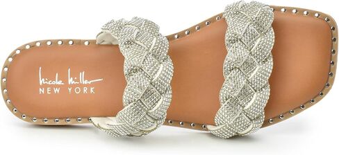 Nicole Miller Womens Roys Slip on Sandal for All Day Comfort in Saudi Arabia