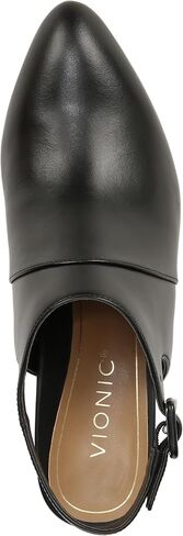 Vionic Roseville Women's Heeled Mule/Clog Dress Black Lthr Leopard - 8 Medium in Saudi Arabia