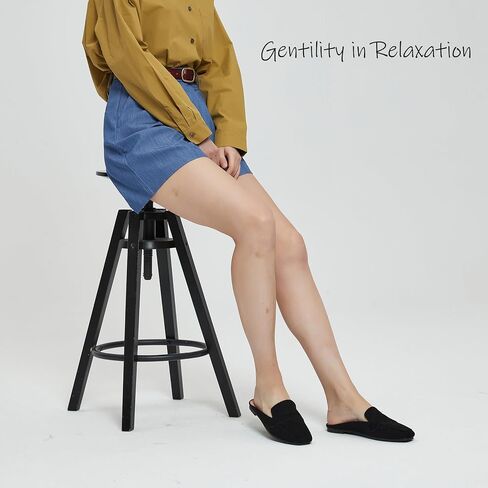 Mules for Women Shoes Slip on Flats Backless Penny Loafers Closed Toe Mule Slides in Saudi Arabia