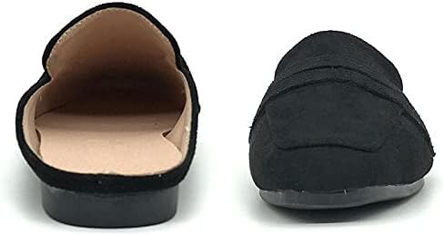 Mules for Women Shoes Slip on Flats Backless Penny Loafers Closed Toe Mule Slides in Saudi Arabia
