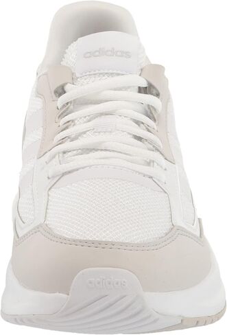 حذاء الجري Nebzed Super للسيدات من adidas، أبيض/أبيض/فضي معدني، 6 in Saudi Arabia