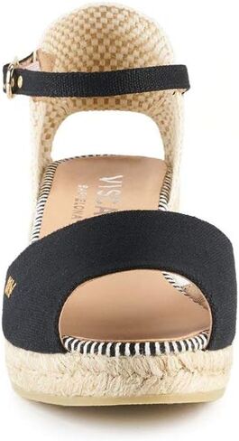 صندل نسائي من VISCATA Cavall Espadrille مصنوع يدويًا بكعب منخفض من إسبانيا بكعب 2 بوصة مع قماش قطني عضوي مسامي ونعل أوسط من الجوت الطبيعي بنسبة 100% لجميع المناسبات: كاجوال، عمل، حفلة in Saudi Arabia