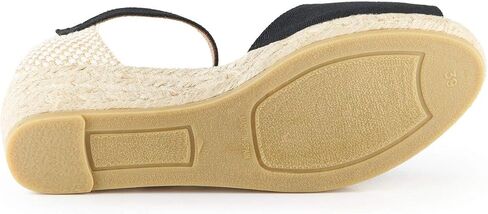 صندل نسائي من VISCATA Cavall Espadrille مصنوع يدويًا بكعب منخفض من إسبانيا بكعب 2 بوصة مع قماش قطني عضوي مسامي ونعل أوسط من الجوت الطبيعي بنسبة 100% لجميع المناسبات: كاجوال، عمل، حفلة in Saudi Arabia