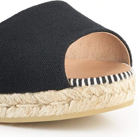 صندل نسائي من VISCATA Cavall Espadrille مصنوع يدويًا بكعب منخفض من إسبانيا بكعب 2 بوصة مع قماش قطني عضوي مسامي ونعل أوسط من الجوت الطبيعي بنسبة 100% لجميع المناسبات: كاجوال، عمل، حفلة in Saudi Arabia