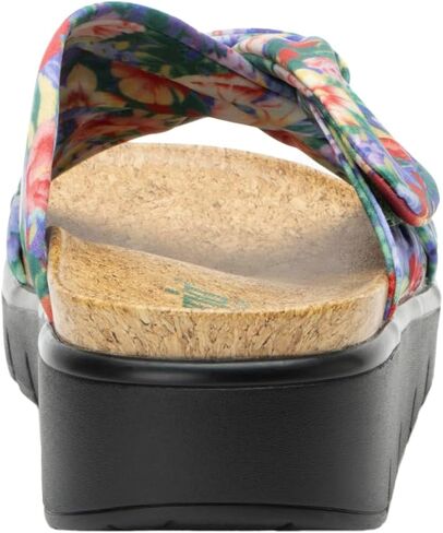 Alegria Women Rylie Vegan Leather Lightweight Platform Satin Scarf Tie Slide Sandal in Saudi Arabia