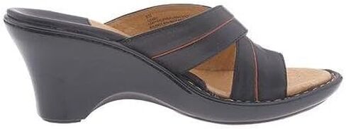 Sofft Women's Gabriella Wedge Sandal, Black, 8.5 in Saudi Arabia