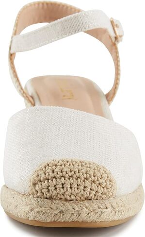 Alexis Leroy Women’s Embroidered Closed Toe Buckle Strap Espadrilles Wedge Sandals in Saudi Arabia