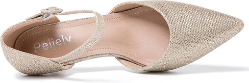 Women's Closed Pointed Toe Heels Ankle Strap D'orsay Kitten Heel Dressy Pumps in Kuwait