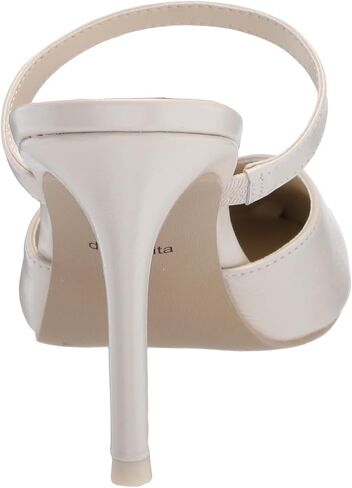 Dolce Vita Women's KANIKA Heeled Sandal, WHITE CRINKLE PATENT, 7.5 in Saudi Arabia