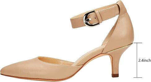 JENN ARDOR Heels Kitten Pumps for Women 2 inch Dressy Low Heel Comfortable Dress Shoes Ankle Strap Wedding Evening Formal Elegant Shoes for Women Bride in Saudi Arabia