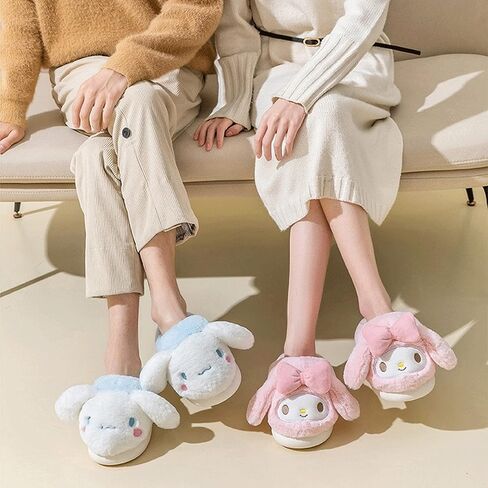 شباشب أنيمي سينامورول الغامضة شباشب منزل ميلودي مغلقة عند الأصابع مفتوحة من الخلف نعال إسفنجية مع نعل مطاطي للنساء in Kuwait