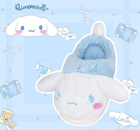 شباشب أنيمي سينامورول الغامضة شباشب منزل ميلودي مغلقة عند الأصابع مفتوحة من الخلف نعال إسفنجية مع نعل مطاطي للنساء in Kuwait