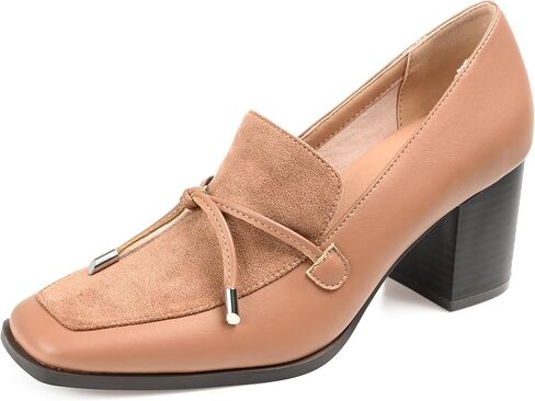 أحذية Journee Collection للسيدات من طراز Crawford Loafer مع مقدمة مربعة ولمسة فيونكة in Kuwait