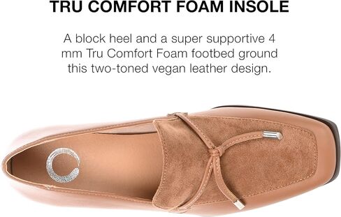 أحذية Journee Collection للسيدات من طراز Crawford Loafer مع مقدمة مربعة ولمسة فيونكة in Kuwait