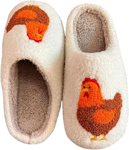 Cute Animal Slippers for Women Man Cartoon Animal Slippers for Woman Fuzzy Memory Foam Winter Warm Fluffy Shoes in Saudi Arabia