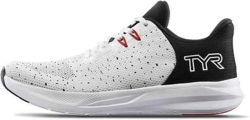 TYR Unisex Techknit RNR-1 Trainer Running Shoes Sneaker, White/Black, 11.5 US Men in Kuwait