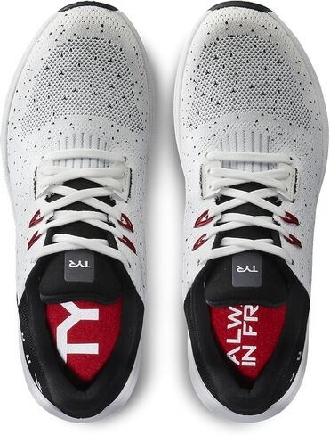 TYR Unisex Techknit RNR-1 Trainer Running Shoes Sneaker, White/Black, 11.5 US Men in Kuwait
