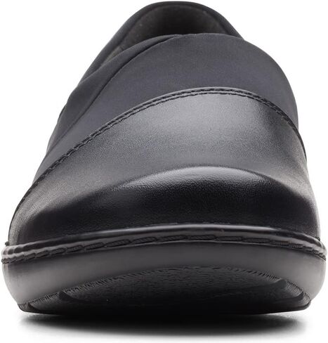 حذاء نسائي من Clarks Cora Heather Loafer مصنوع من نسيج كومبي أسود in Saudi Arabia