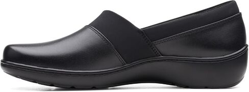 حذاء نسائي من Clarks Cora Heather Loafer مصنوع من نسيج كومبي أسود in Saudi Arabia