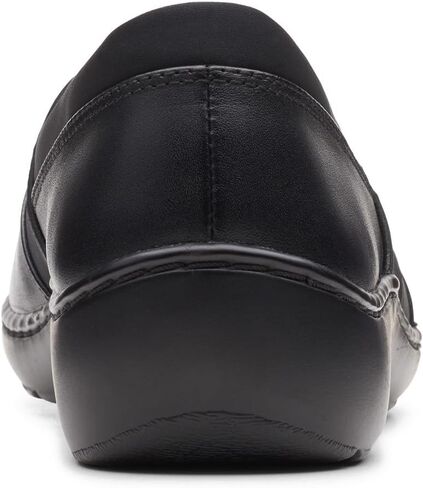 حذاء نسائي من Clarks Cora Heather Loafer مصنوع من نسيج كومبي أسود in Saudi Arabia