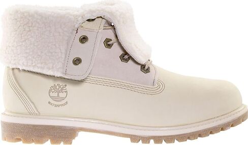 Timberland Womens Teddy Fleece Fold-Down WP Ankle Boot #TB08331R (5.5) Winter White in Saudi Arabia