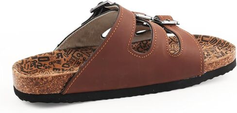 TMA EYES Womens Flat Slide Sandals with Arch Support Strap Adjustable Buckle Non Slip Rubber Sole in Saudi Arabia