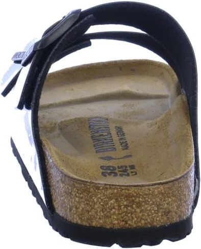 Birkenstock Women's ARIZONA Birko-Flor Patent Open Toe Sandals, Black (Schwarz Lack), 4.5 UK in Saudi Arabia