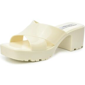 Nicole Miller Womens Eva Heel Sandal Easy Slip on Design