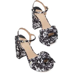 Kate Spade New York Women's Lucie Trop Foliage Platform Heeled Sandal