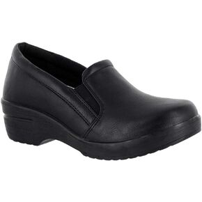 Easy Street womens Leeza Clog, Black, 9.5 US